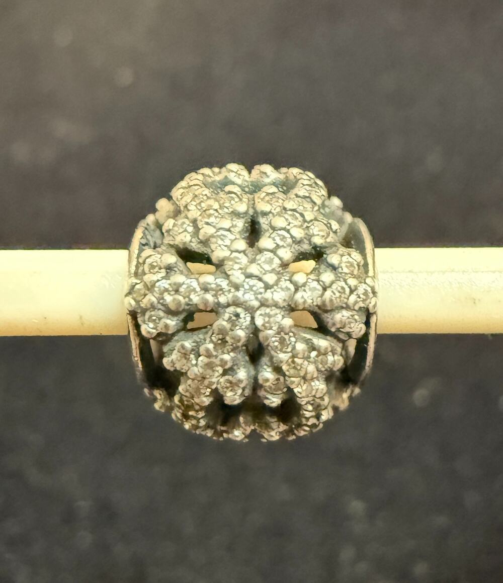 Pandora 2013 Black Friday Snowflake Charm #791187CZ Christmas S925 ALE Limited